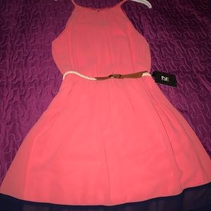 Cute Pink Halter Dress